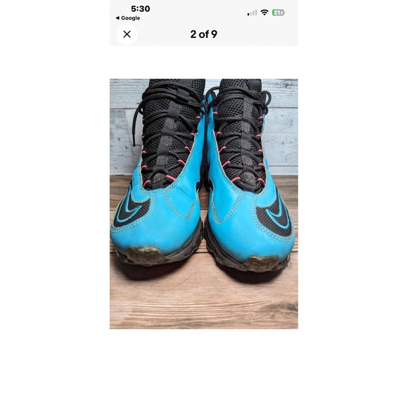 Nike Air Max Griffey Fury South Beach Turquoise Black Pk  511309-416 Mens sz 9.5 - Picture 2 of 7